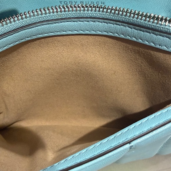 Tory Burch Mini Kira Top Handle Bag (paid $398). See receipt . Baby blue - Picture 7 of 14